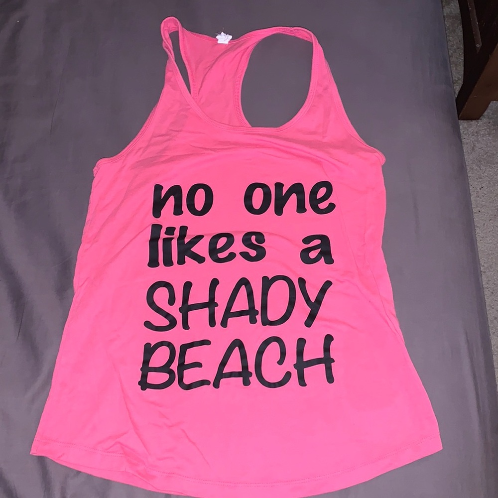 Women’s large pink racer back  tank